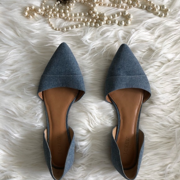 J. Crew Shoes - J Crew Chambray Flats J. Crew Shoes - J Crew Chambray Flats